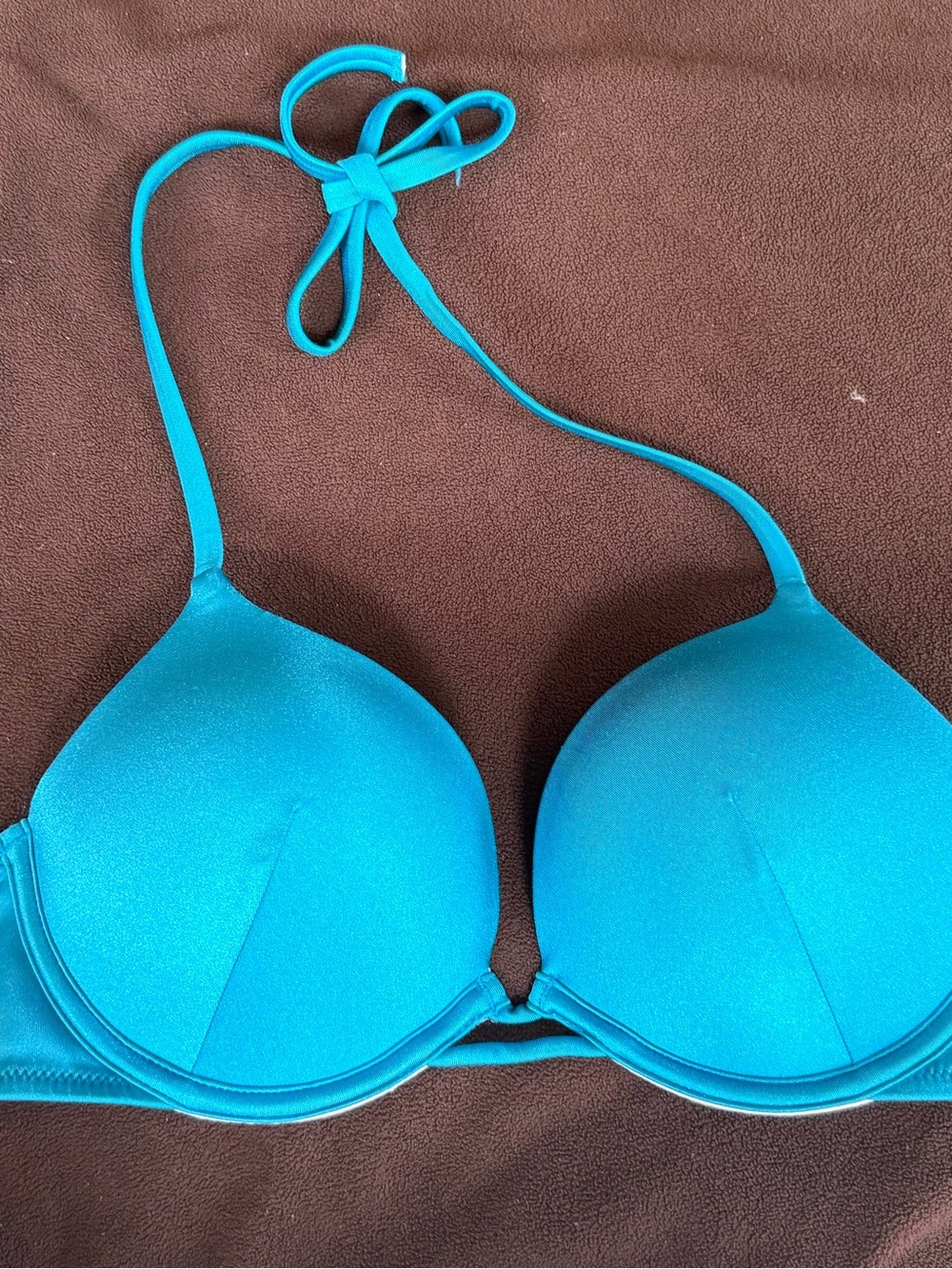 Victoria's Secret Turquoise Blue Halter Bikini Top